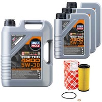 MotoröL Set 4200 5W-30 Liqui Moly 8 Liter + ÖLfilter FüR BMW X3 3Er X5 6Er E90