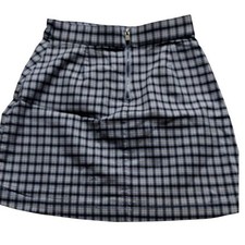 Hollister Plaid Mini Skirt Ultra High-Rise Advanced Stretch XS School Acadamia