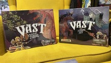 Vast the Crystal Caverns Board Game + Expansion Fearsome Foes + Bonus Pack