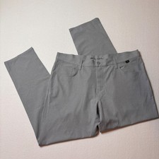 Travis Mathew Mens Gray Performance Golf Pants Size 38