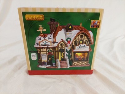 Lemax Christmas Village Devaneys Bakery LED Lighted Building Older Collection
