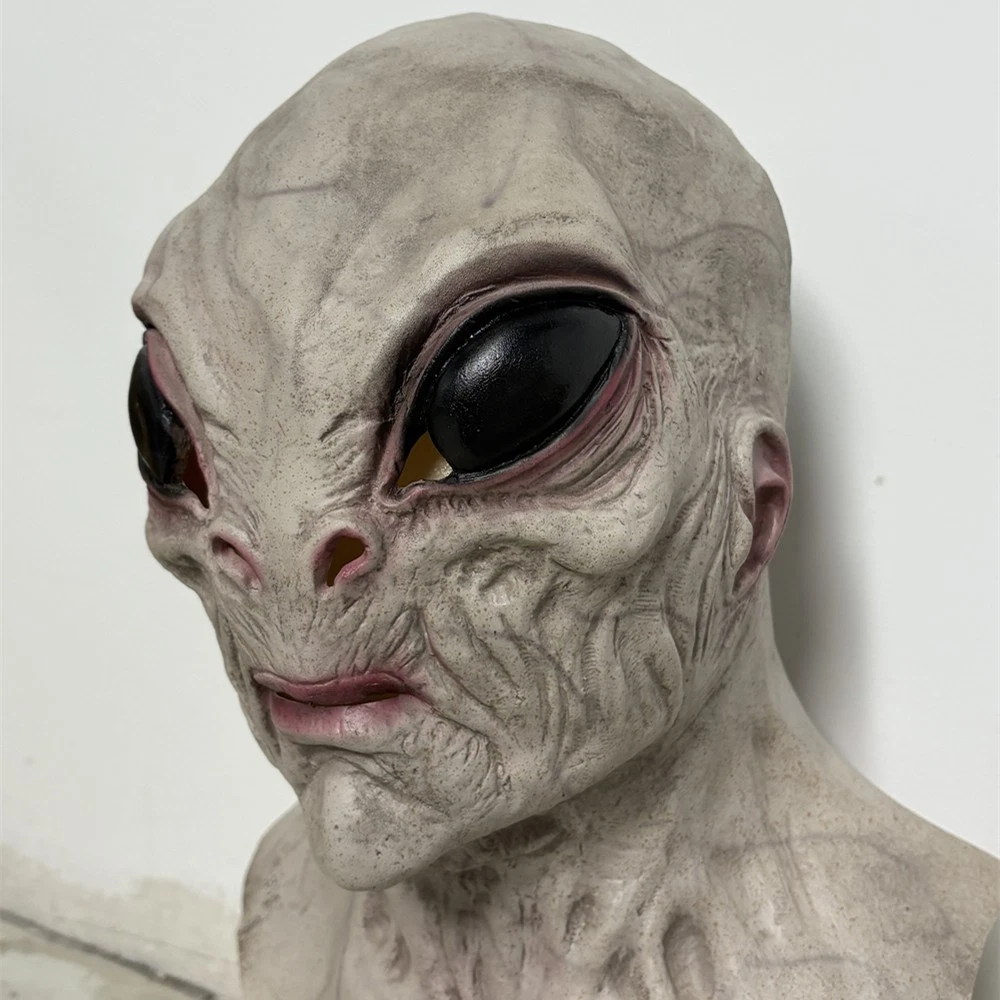 Realistic Alien Mask For Halloween Full Head For Halloween Cosplay Party