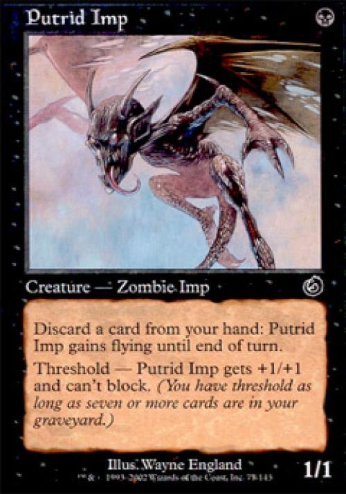MTG English Putrid Imp NM Foil Torment