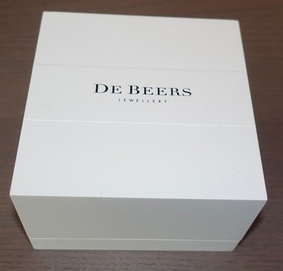De Beers Jewelry ring presentation box. 4''x4''x2.5''