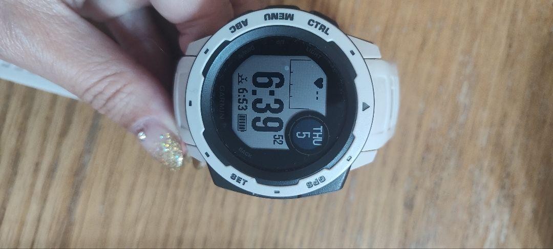 GARMIN INSTINCT White GPS Watch | eBay