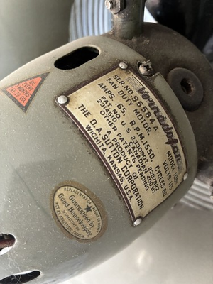 #ad Vintage 1950s Vornado Fan Model 10D1 3 Speed WORKS no front grill $169.00