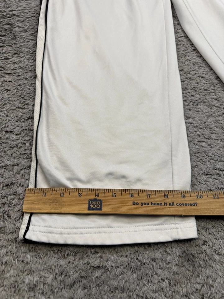 Pantalones de chándal Starter para hombre XL blancos satinados a rayas holgados calce suelto elásticos de colección años 90 Foto 4 de 4