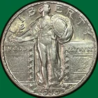 1930 Standing Liberty Quarter Almost Uncirculated AU Coin Nice Luster #41999