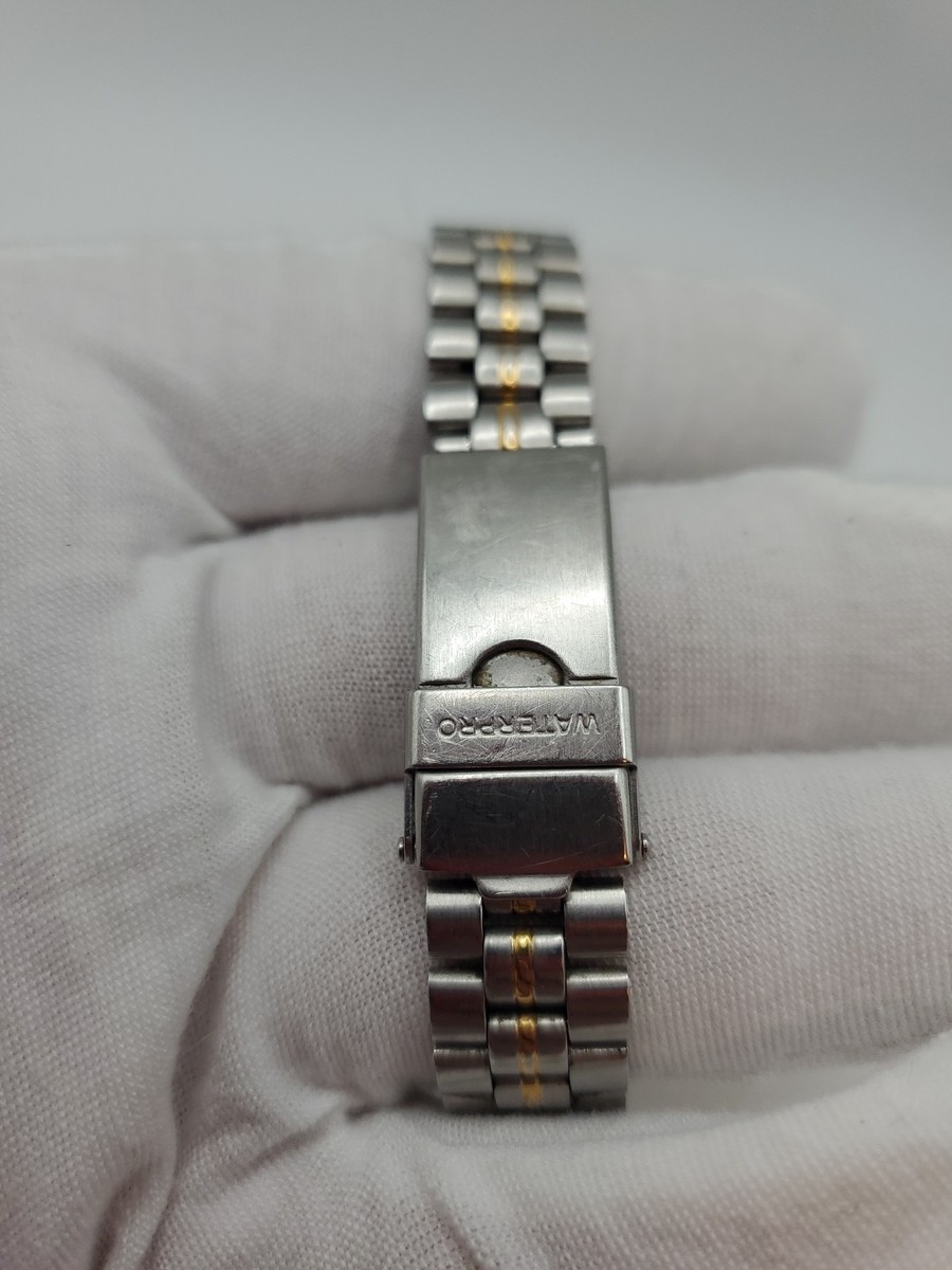 Vintage Guess Waterpro Watch Women 30mm Silver Gold Tone  display picture 3