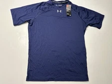 Under Armour Men's T-Shirt UA  HeatGear Compression Active Tee 2XL Navy Blue NWT