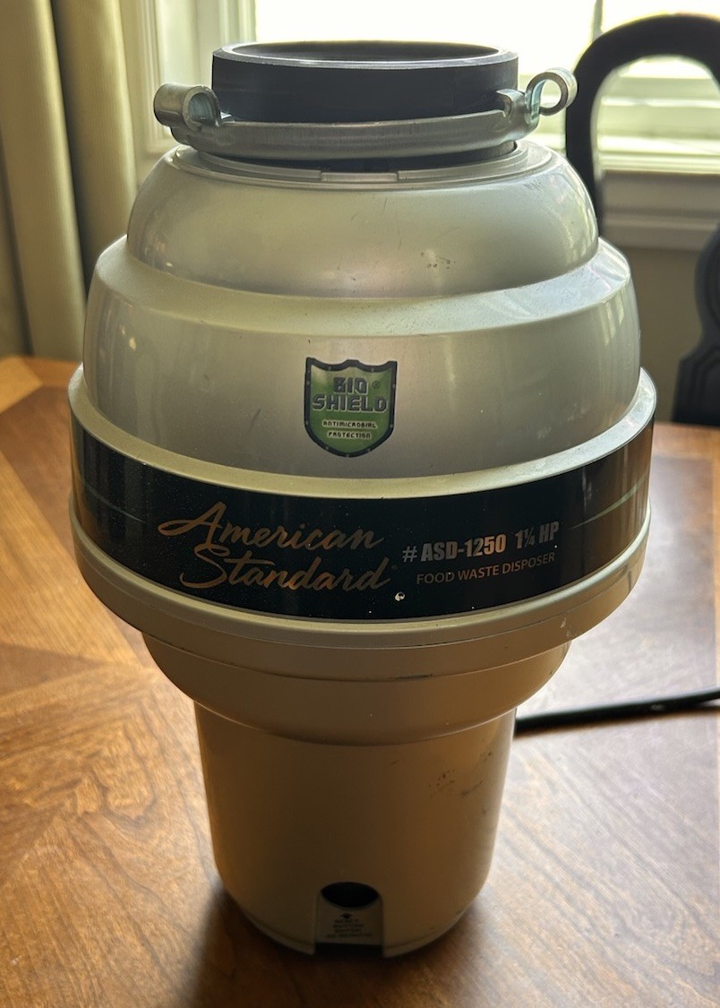 American Standard ASD-1250 1-1/4 HP Food Waste Garbage Disposal Working Unit