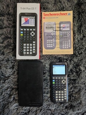 Texas Instruments TI-84 Plus CE-T Grafikrechner mit Schutztasche - Schwarz