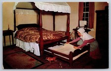 Vintage Postcard Trundle Bed Old Sturbridge Village Sturbridge MA Toy Animals