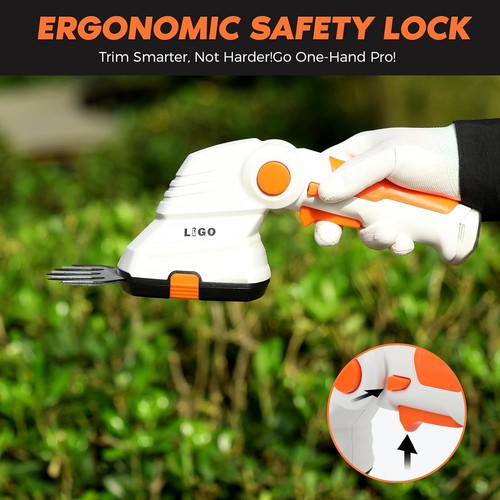 LIGO 2-in-1 Cordless Grass Shear and Shrub Trimmer, 7.2V Lightweight Handheld La - Picture 5 of 6