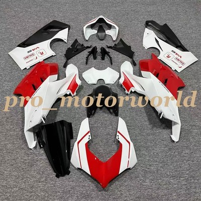For Ducati Panigale 20-21 V4 V4S &21-22 V4SP &19-22 V4R White Red Fairing Kit