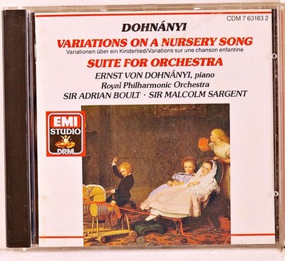 Ernst von DohnÃ¡nyi - Variations On A Nursery Song... (CD 1989)