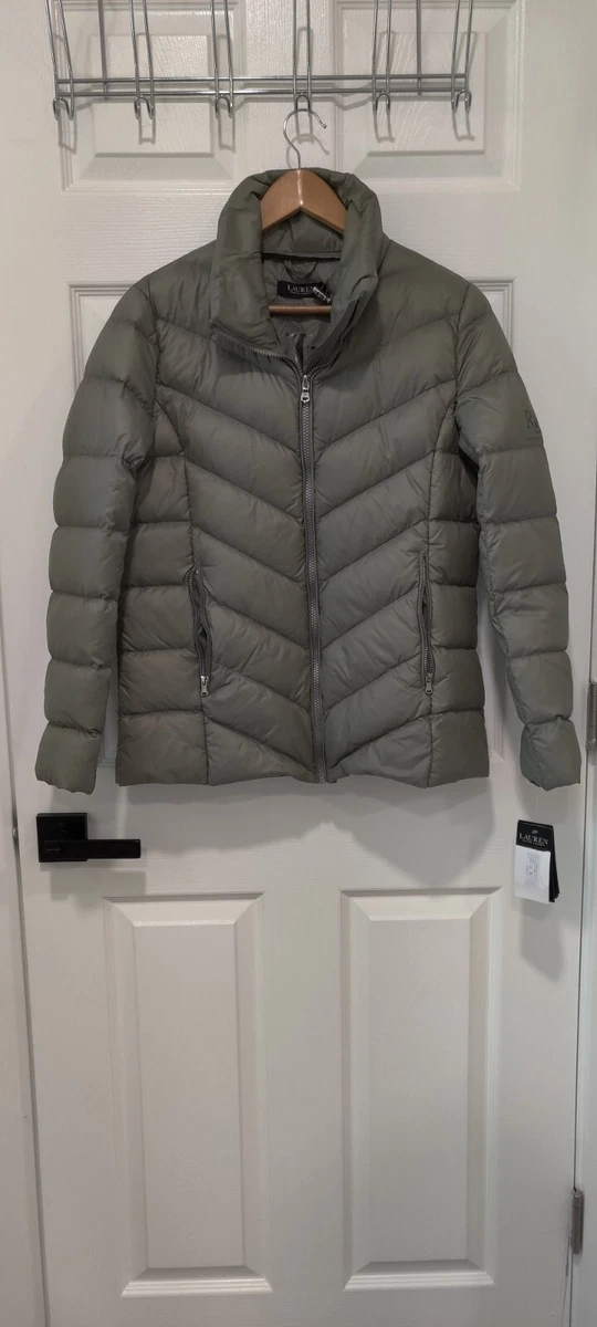Lauren Ralph Lauren Womens Full-Zip Stand-Up Collar Quilted Puffer Jacket