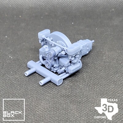 NA Volkswagen 1600 Flat 4 model engine resin 3D printed 1:24 scale