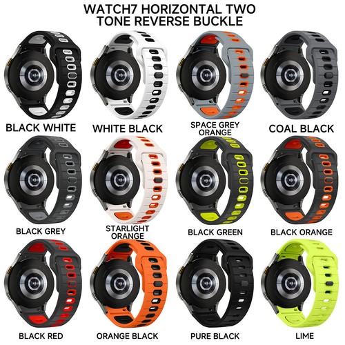 Silikonowy pasek sportowy bez luki do Samsung Galaxy Watch 7 6 4 5 Pro FE 40 44mm - Zdjęcie 6 z 23