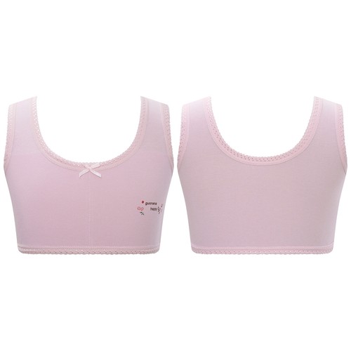 Kids Girls Vest Bow Crop Top Training Tank Bralettes Bra Sports Undershirt Cami - Picture 11 of 32