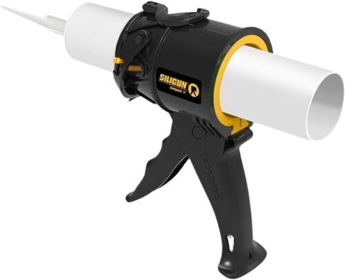 SILIGUN™ Gen-3 Compact Caulking Gun - No Drip Caulk Gun - Patented Design - Lig