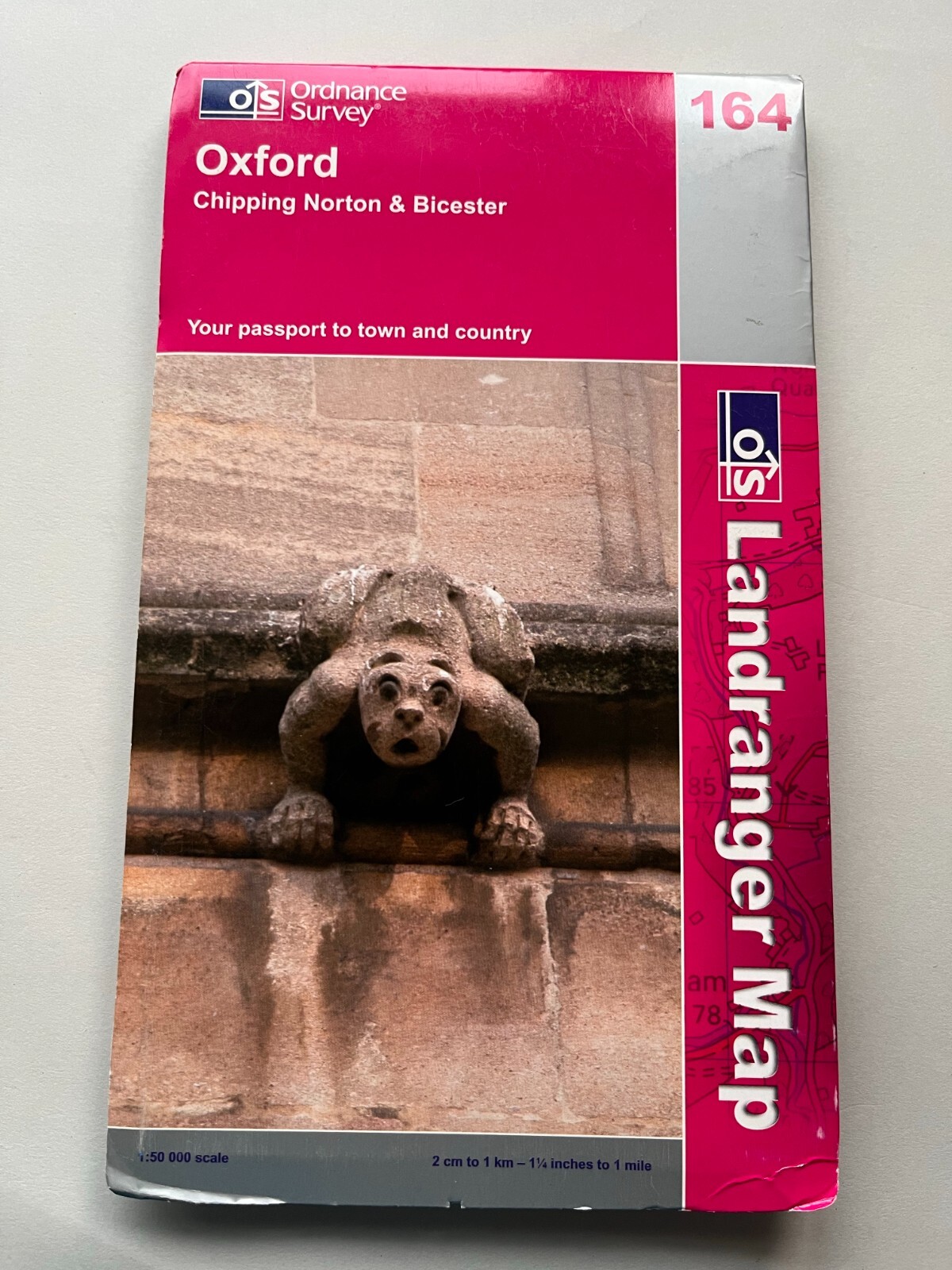 Oxford/Chipping Norton/Bicester OS 164 Landranger Sheet Map Folded