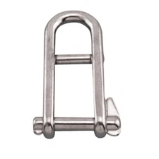 STAINLESS STEEL 316 HALYARD SHACKLE 1/4" WITH KEY PIN (S0164-0006)