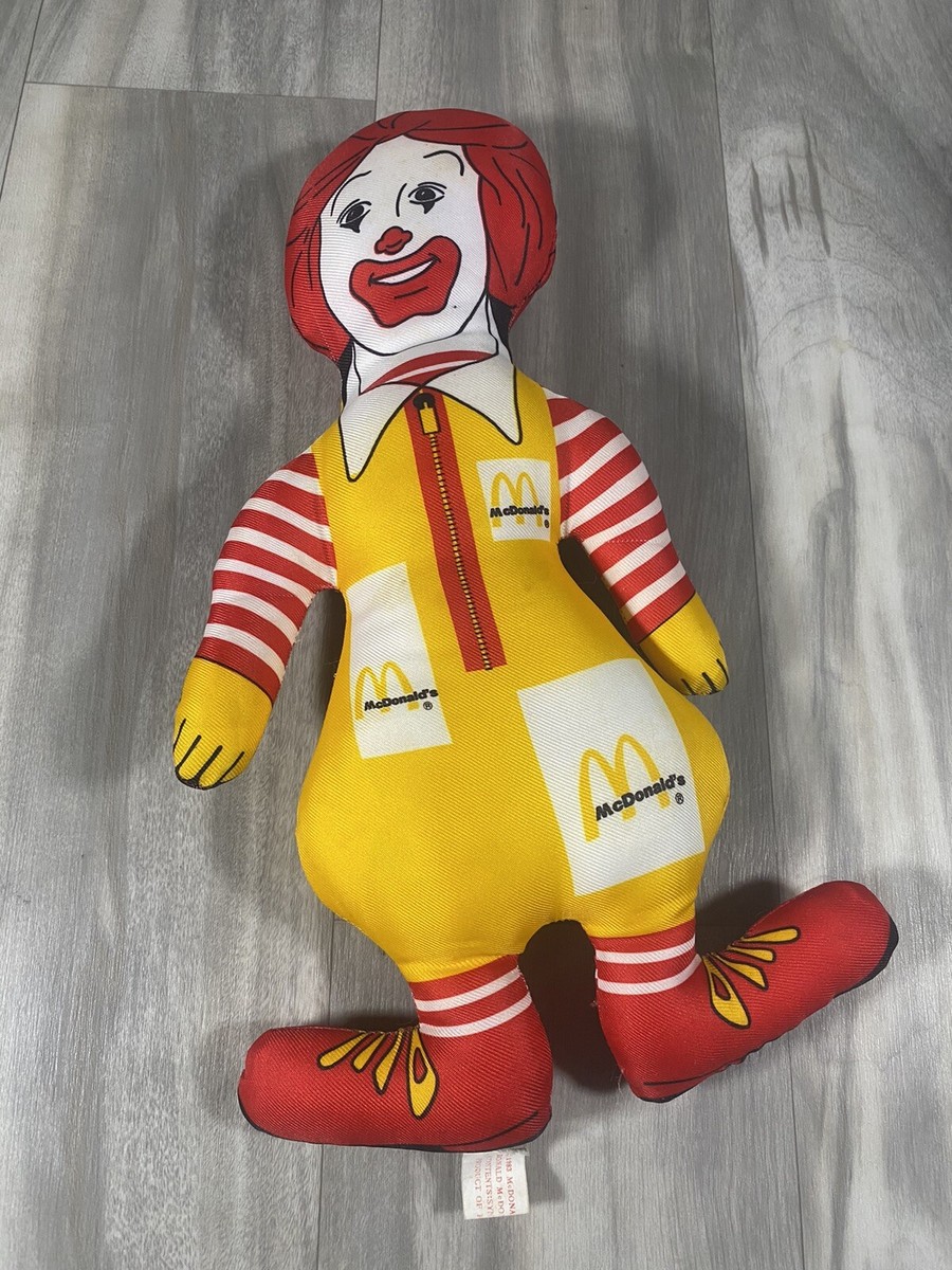 VINTAGE MCDONALDS RONALD MCDONALD STUFFED DOLL 1983 | eBay