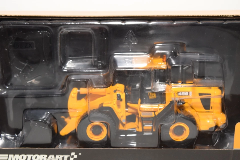 B4 1:50 MOTORART 13367 JCB 456 PALA ESCAVATORE PALA GOMMATA SNOW MIB - Immagine 2 di 4