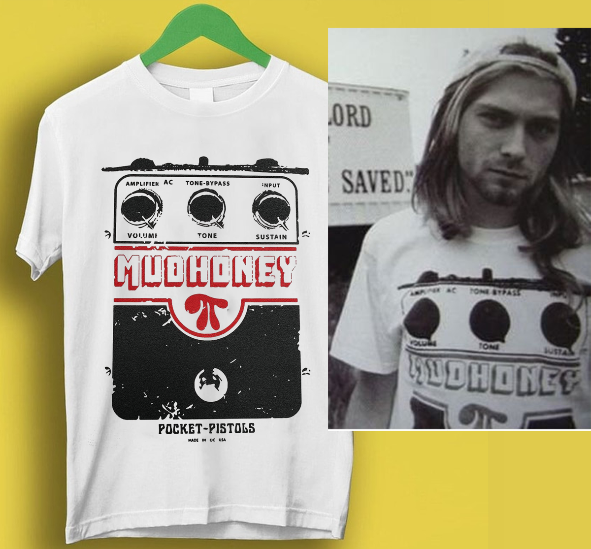 Mudhoney Shirt as worn by Kurt Cobain, Superfuzz Harmonix Mudhoney Shirt as worn by Kurt Cobain, Superfuzz Harmonix