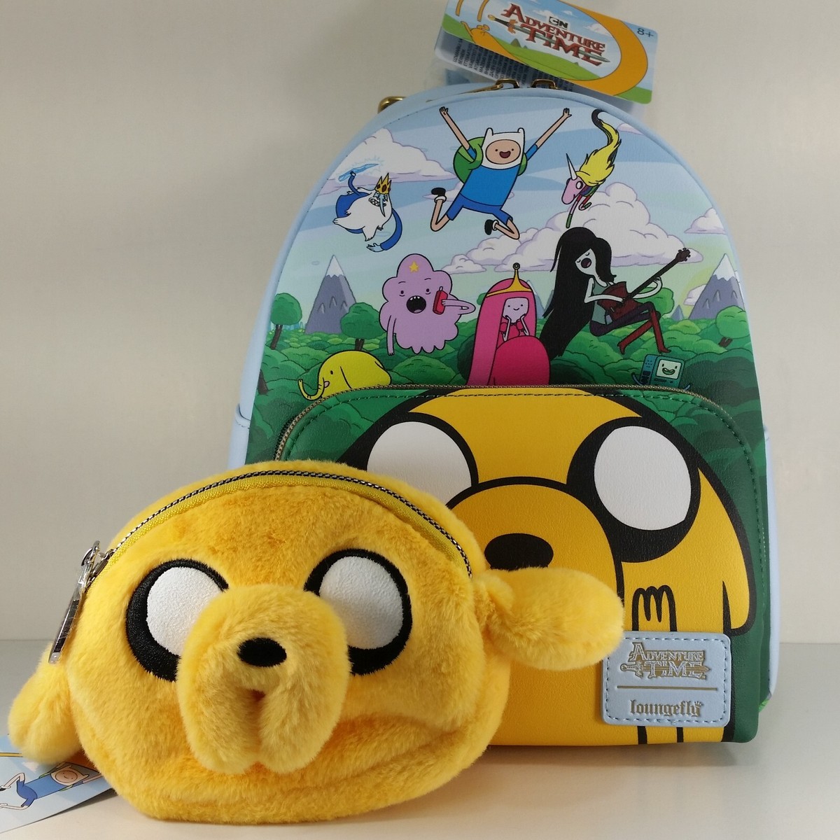 Loungefly Adventure Time Character Mini Backpack & Jake The Dog