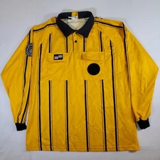 Official Sports International USSF Yellow XL Soccer Football Referee Polo Shirt