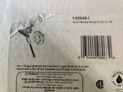 #ad Delta Arvo Pressure Balanced Shower System 142840 I $118.74