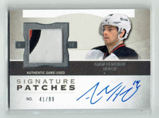 12-13 UD The Cup Signature Patches  Adam Henrique  /99  Patch  Auto