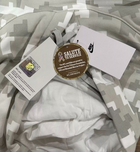 HOUSTON TEXANS NIKE Arctic Camo 2024 Salute to Service Hoodie 4XL - Picture 4 of 10