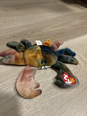 Ty Beanie baby Claude The Crab Very Rare With Tag Errors