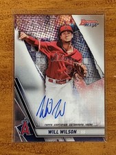 2019 Bowman's Best Will Wilson Refractor Best of 2019 Auto #B19-WW Angels