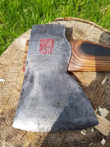VINTAGE MANN"THE RED WARRIOR"/RESTORED AXE