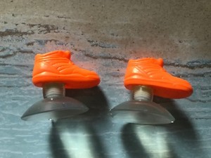 neon orange tennis shoes