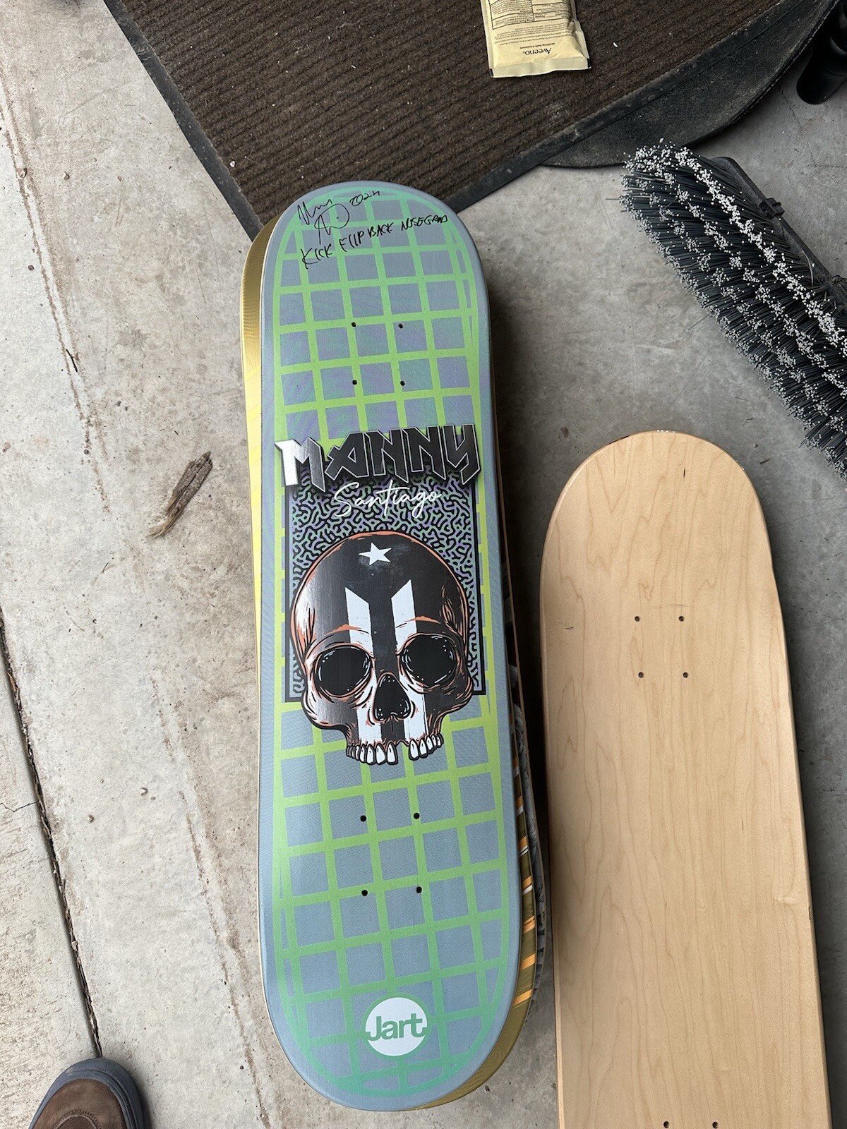 Autographed Skateboard Deck- Manny Santiago-image