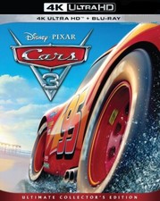 Cars 3 2017 4K  Blu-ray: 2 Disc Region Free - Pixar Disney Family Action