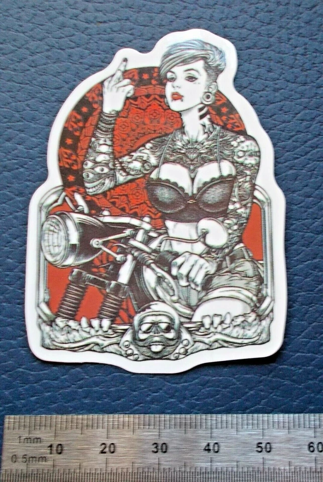 Sticker Decal Sexy Tattoo Girl " (01) Gloss-Optics - Image 2 of 2