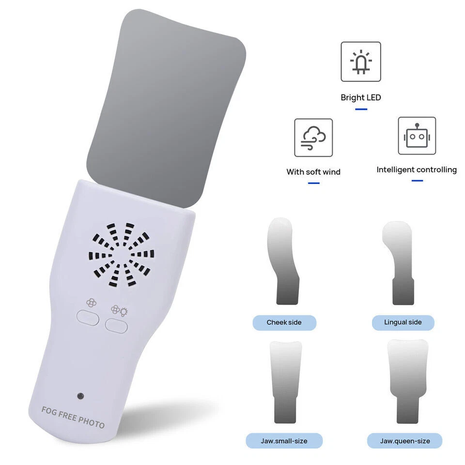 Espejo dental oclusal sistema fotográfico intraoral LED sin niebla 4 espejos antiniebla Foto 2 de 4
