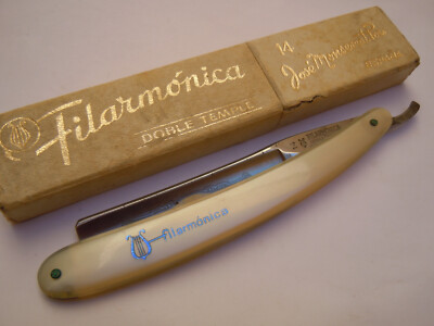 中古 BARBER'S KING FILARMONICA Filarmonica 14 Doble Temple straight razor new? | eBay