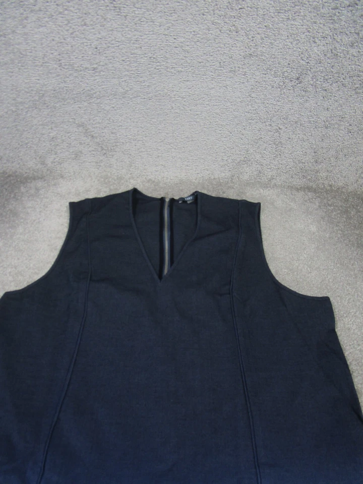 Vestido Tart Shift para mujer 3X cuello en V azul cremallera trasera sin mangas NUEVO Foto 2 de 4