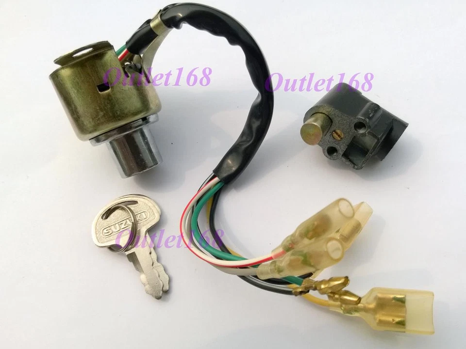 Juego de interruptores de encendido bloqueo de dirección Suzuki A50 A80 A100 AS50 AC AS 100 AP50 B120 Foto 3 de 4