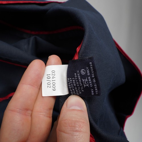 Tommy Hilfiger Trench Coat Womens Small Blue Double Breasted Overcoat Y2K B61 - Picture 8 of 9