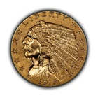 1915 G$2.50 Indian Head Gold Quarter Eagle - Luster - AU/UNC - SKU-G4776