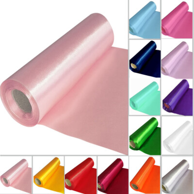 52 m x 30 cm Satin Organza Tischläufer Schärpen Swags Hochzeit Deko 
