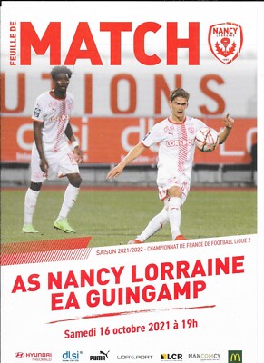 ASNL Spielbogen - EA Guingamp (2021 - 2022) - Liga 2